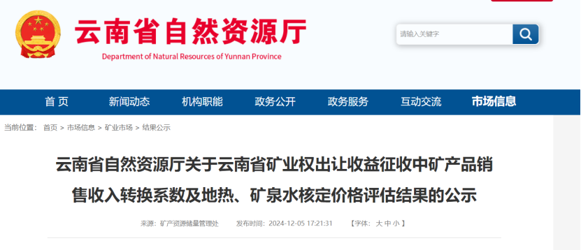 2024年多地公布地?zé)?、礦泉水核定價(jià)格-地大熱能