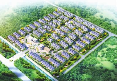 安置小區(qū)。（效果圖）