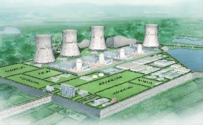 小墨山核電廠效果圖。（本版圖片由湖南核電有限公司提供）
